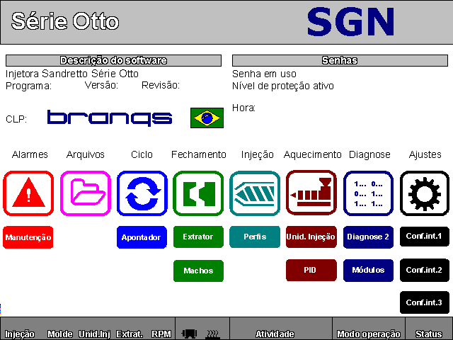 204308 - Injetora Sandretto Série OTTO | SGN SIM | IHM BC06