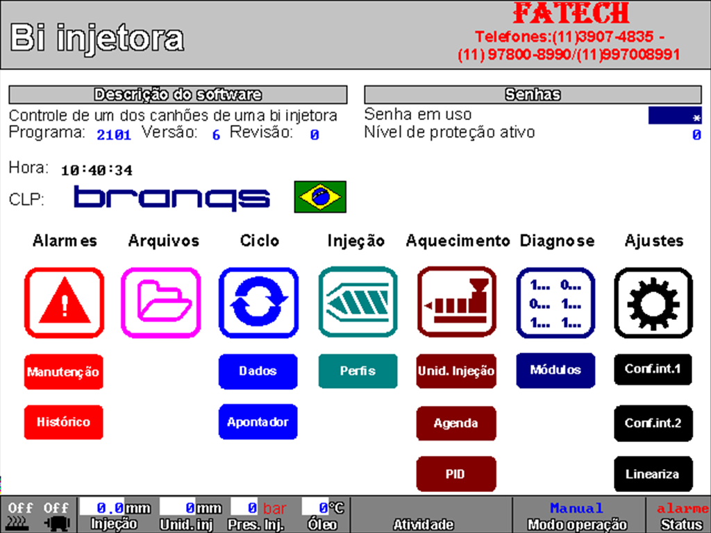 210106 - Bi Injetora - Controle de um dos canhões