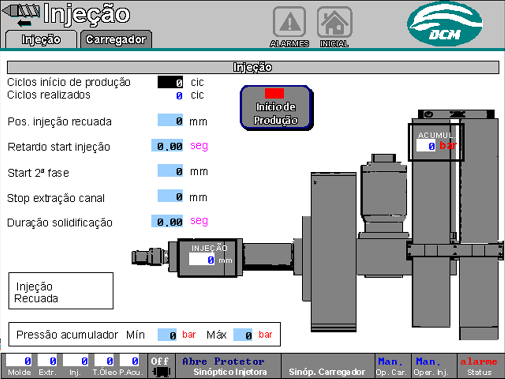 300205 - Injetora de Metal WOTAN + Carregador de aluminio