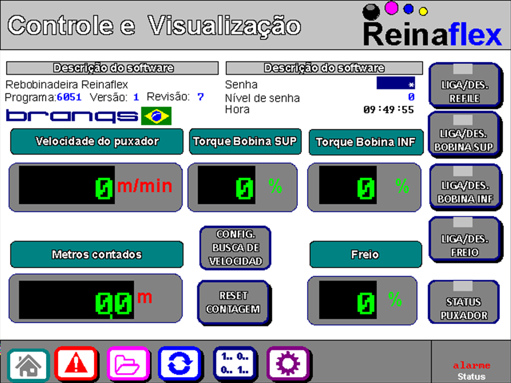 605101 - Sistema de Rebobinadeira para Flexográfica