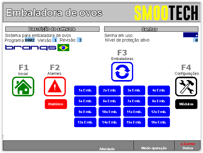 800201 - Sistema para 16 embaladoras